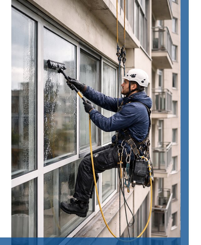 Мойка балконного остекления в Азнакаеве от 3592 р. | ВЫСОТНИК-Знк