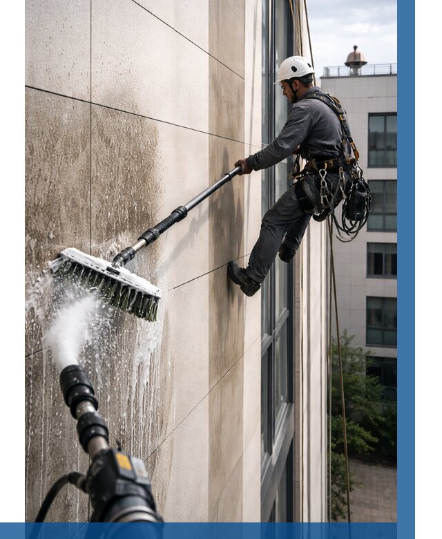 Мойка фасада из керамогранита в Азнакаеве от 308 р. | ВЫСОТНИК-Знк