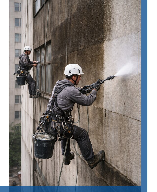 Очистка фасада от копоти в Азнакаеве от 257 р. | ВЫСОТНИК-Знк