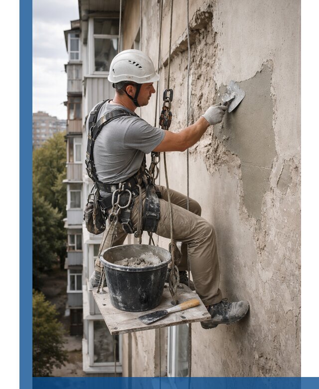 Восстановление фасадной штукатурки в Азнакаеве с гарантией качества