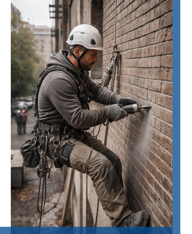 Расшивка кирпичных швов в Азнакаеве от 616 р. | ВЫСОТНИК-Знк