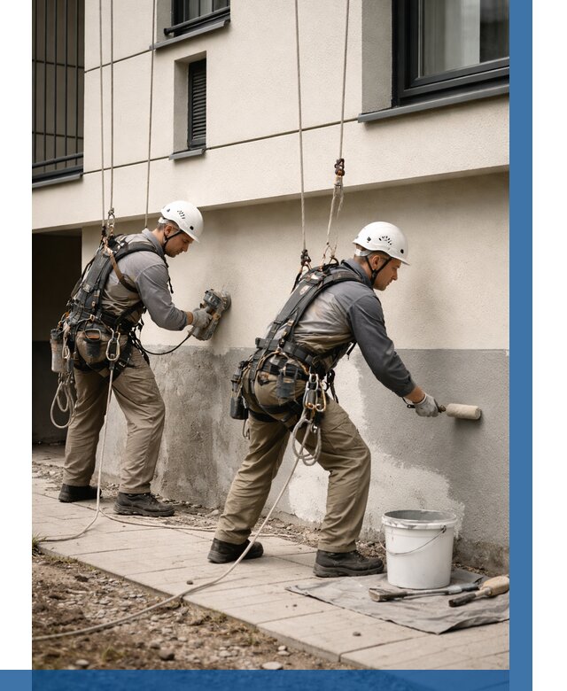 Окраска цоколя здания в Азнакаеве от 462 р. под ключ | ВЫСОТНИК-Знк