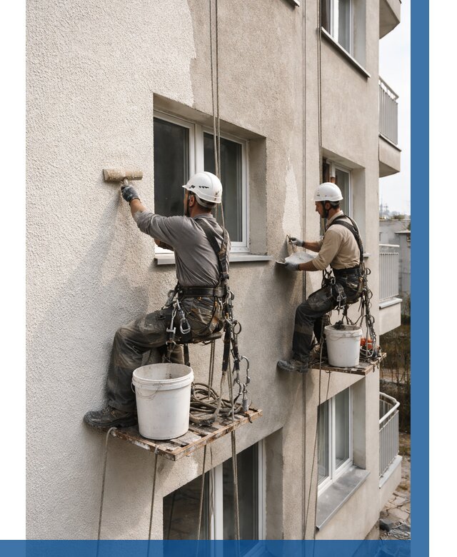 Нанесение короеда на фасад в Азнакаеве от 462 р. | ВЫСОТНИК-Знк