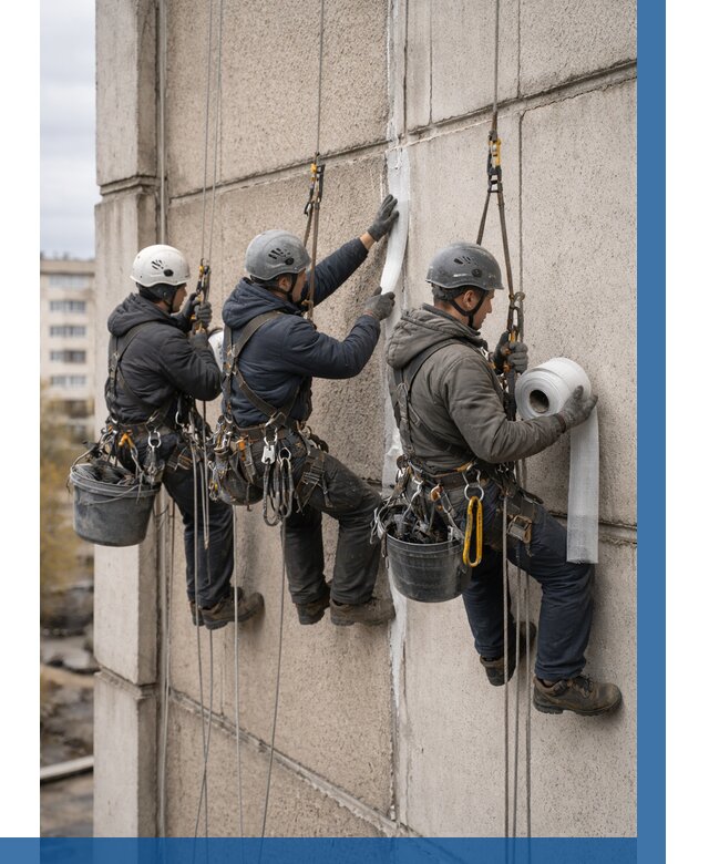 Ремонт межпанельных швов в Азнакаеве от 770 р. | ВЫСОТНИК-Знк