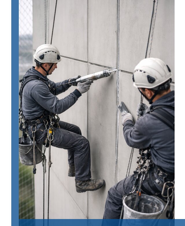 Первичная герметизация швов фасадов и кровель в Азнакаеве