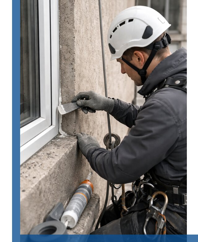 Герметизация монтажных швов окон в Азнакаеве с гарантией качества