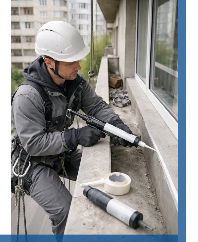 Герметизация швов лоджии в Азнакаеве от 4618 р. | ВЫСОТНИК-Знк