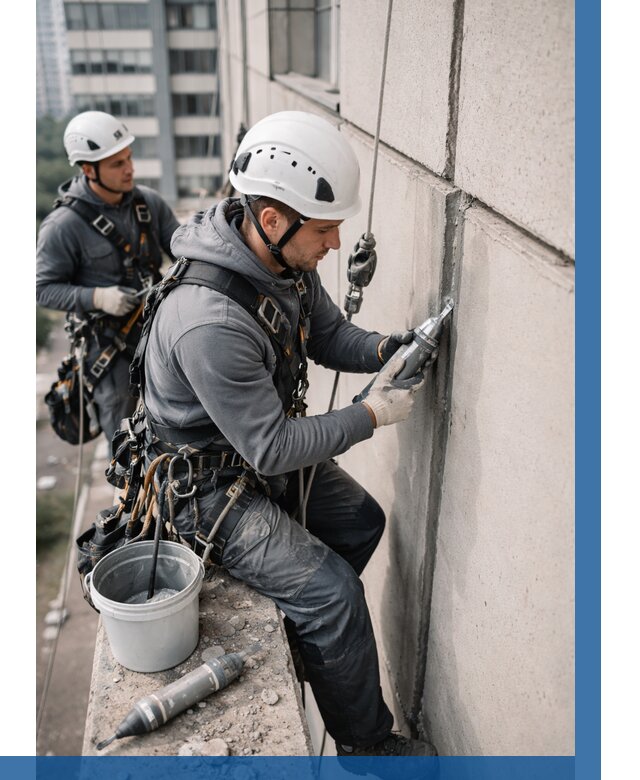 Ремонт деформационных швов здания в Азнакаеве от 1026 р. | ВЫСОТНИК-Знк