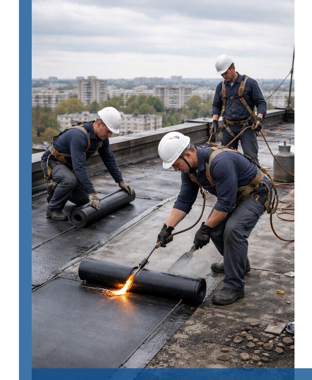 Ремонт наплавляемой кровли в Азнакаеве качественно и надежно