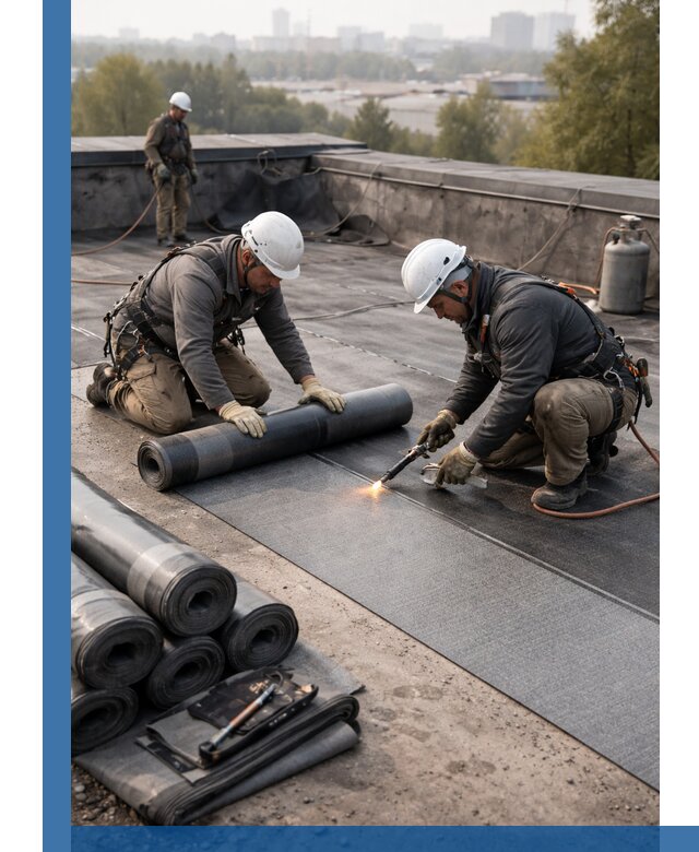Монтаж мягкой кровли в Азнакаеве профессионально и надежно