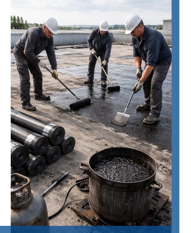 Гидроизоляция кровли мастикой в Азнакаеве от 616 р. | ВЫСОТНИК-Знк