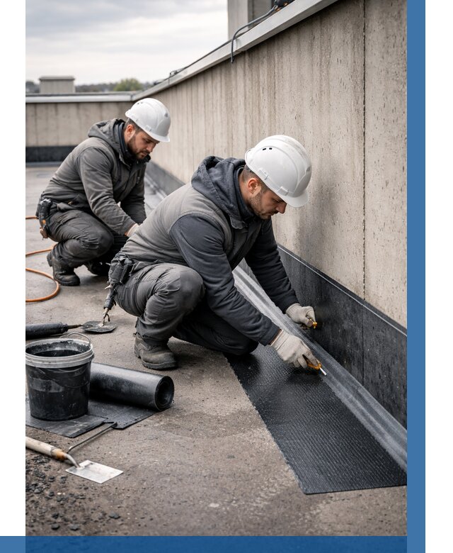 Гидроизоляция примыканий на кровле в Азнакаеве от 924 р. | ВЫСОТНИК-Знк