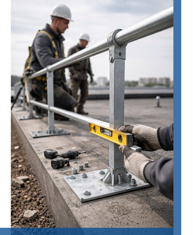 Монтаж кровельного ограждения в Азнакаеве от 1231 р. | ВЫСОТНИК-Знк