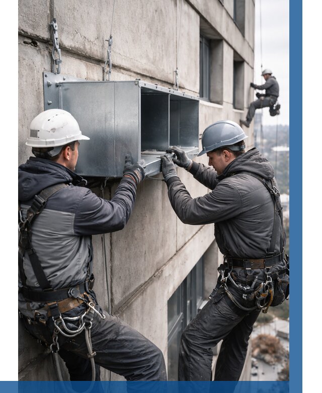 Монтаж вентиляционных коробов в Азнакаеве от 3079 р. | ВЫСОТНИК-Знк