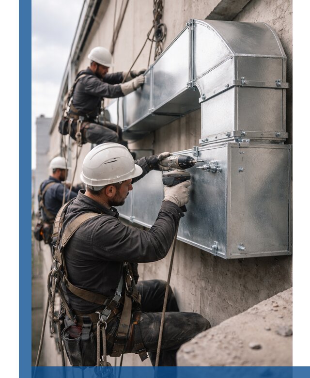 Профессиональный монтаж вентиляционных коробов в Азнакаеве под ключ