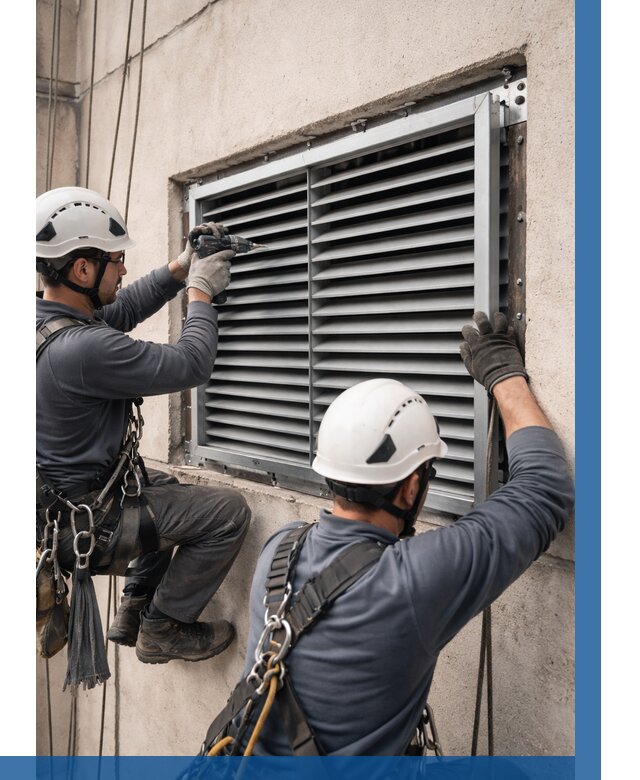 Монтаж вентиляционных решеток в Азнакаеве от 4618 р. | ВЫСОТНИК-Знк