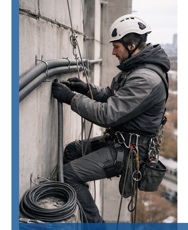 Профессиональный монтаж гофры для кабеля в Азнакаеве с гарантией