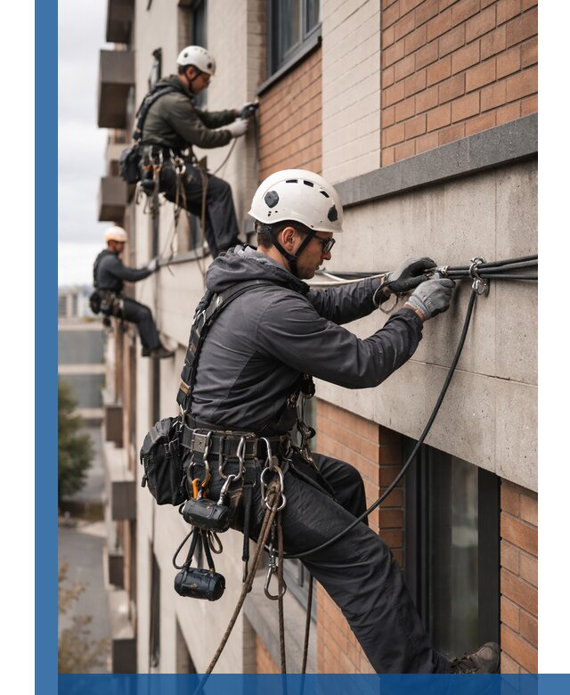 Крепление кабеля на фасаде монтаж и крепеж в Азнакаеве