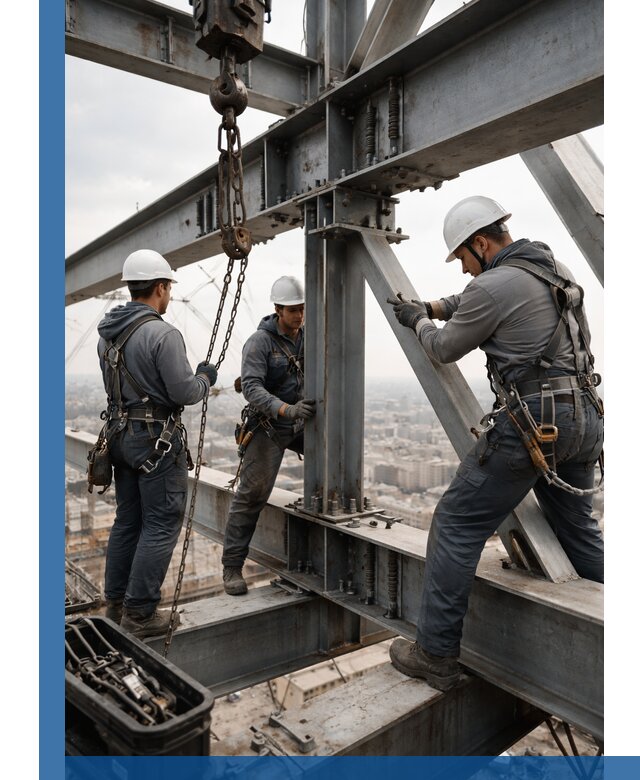 Профессиональный монтаж металлоконструкций на высоте в Азнакаеве