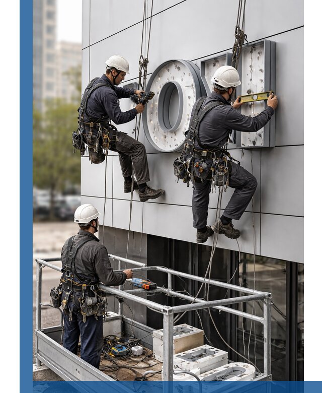 Профессиональный монтаж световых букв в Азнакаеве под ключ