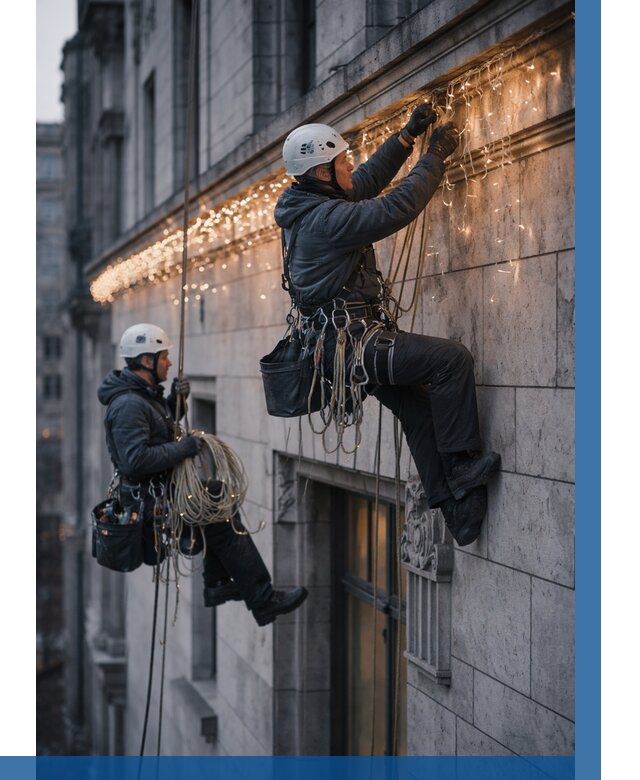 Монтаж новогодней иллюминации в Азнакаеве от 8723 р. | ВЫСОТНИК-Знк