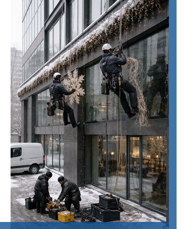 Демонтаж новогоднего оформления в Азнакаеве от 5644 р. | ВЫСОТНИК-Знк