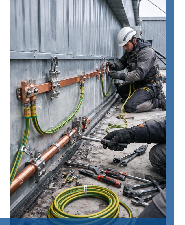 Монтаж заземления здания в Азнакаеве от 25655 р. | ВЫСОТНИК-Знк