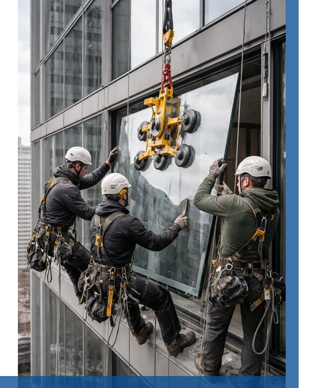 Фасадное остекление зданий под ключ в Азнакаеве от 10262 р. | ВЫСОТНИК-Знк