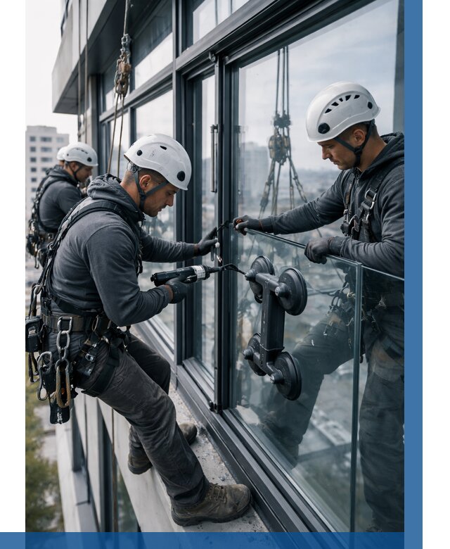 Витражное остекление зданий в Азнакаеве от 3592 р. | ВЫСОТНИК-Знк