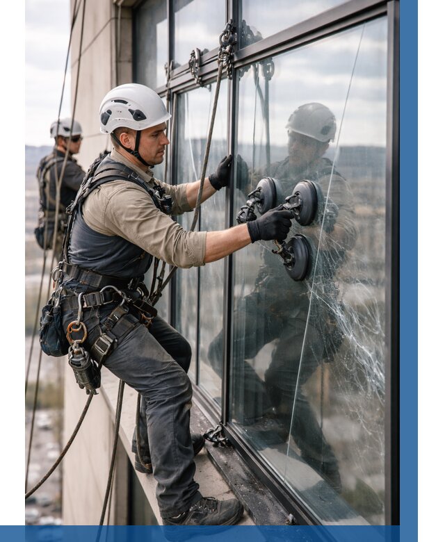 Замена стекла в витраже в Азнакаеве под ключ от 8723 р. | ВЫСОТНИК-Знк