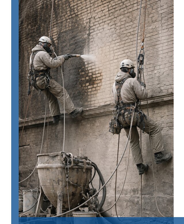 Пескоструйная очистка фасадов в Азнакаеве профессионально