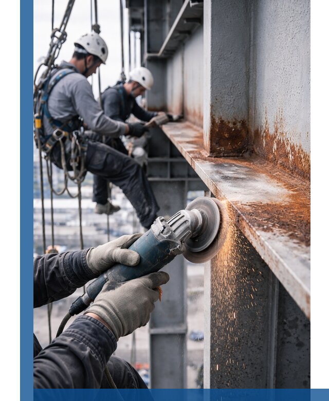 Зачистка металла от ржавчины и подготовка поверхностей в Азнакаеве