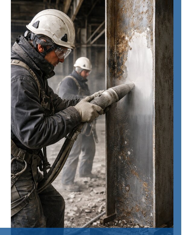 Удаление старой краски с металла в Азнакаеве от 462 р. | ВЫСОТНИК-Знк