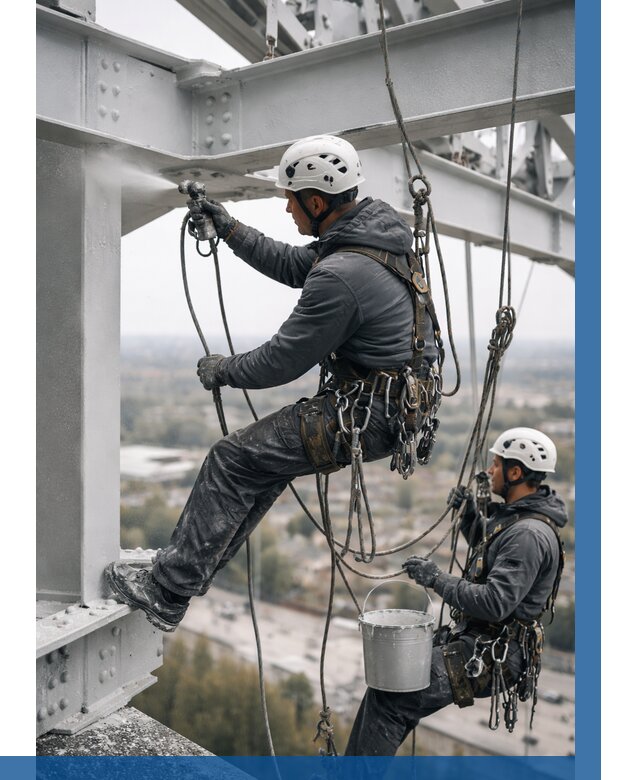 Покраска металлоконструкций на высоте в Азнакаеве 359 р |ВЫСОТНИК-Знк