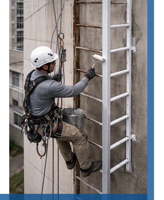 Покраска пожарных лестниц в Азнакаеве от 4618 р. | ВЫСОТНИК-Знк