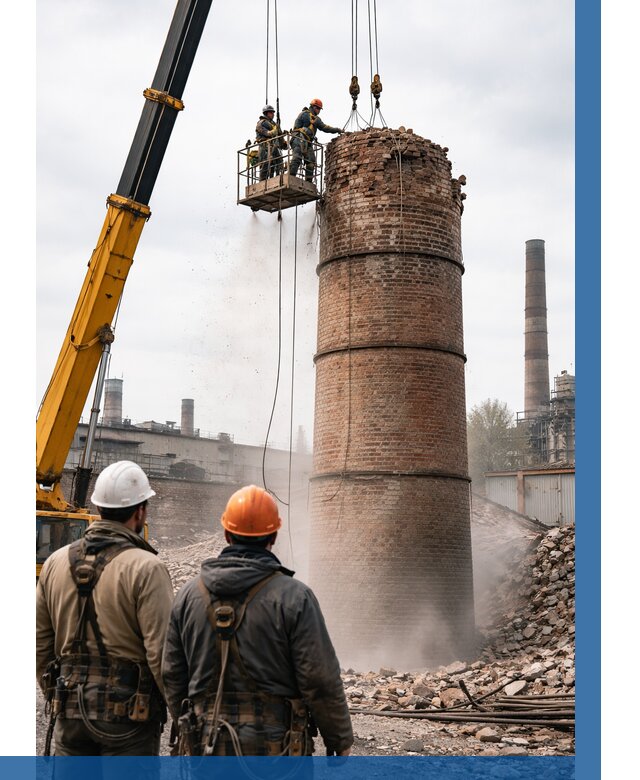 Демонтаж дымовой трубы в Азнакаеве от 92358 р. | ВЫСОТНИК-Знк, смета