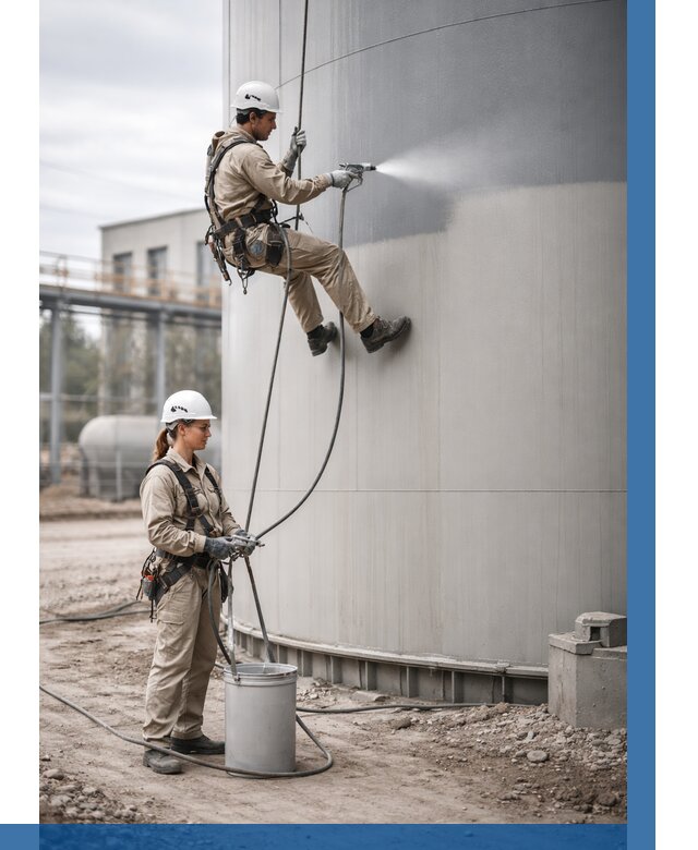 Покраска резервуаров в Азнакаеве от 1231 р. | ВЫСОТНИК-Знк — заказать