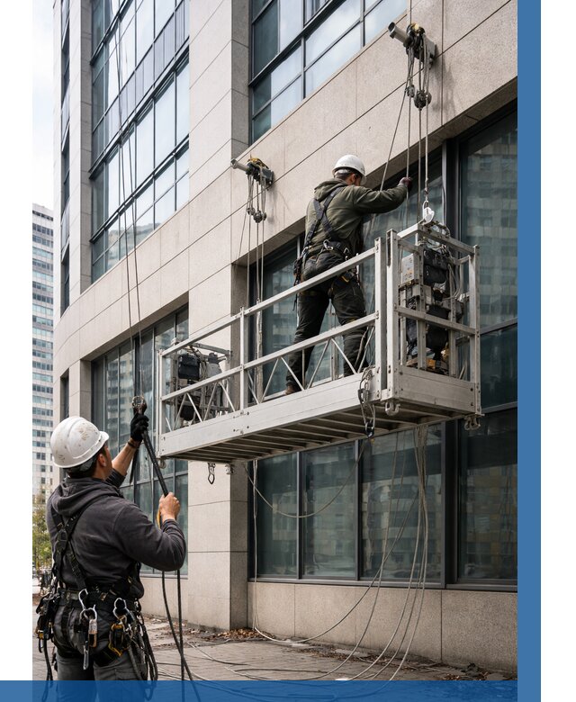 Монтаж и подъем фасадной люльки в Азнакаеве от 12314 р. | ВЫСОТНИК-Знк