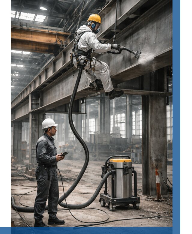 Обеспыливание конструкций в цехе в Азнакаеве от 4310 р. | ВЫСОТНИК-Знк