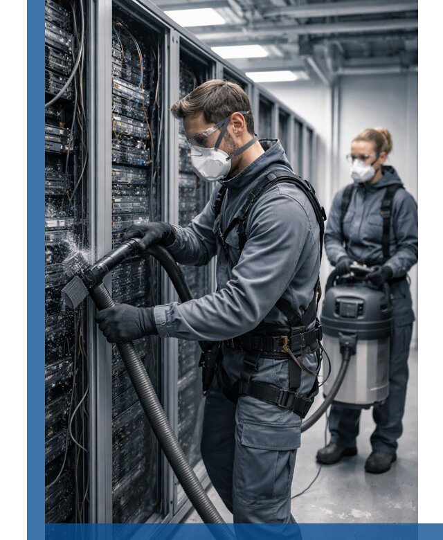 Обеспыливание серверной комнаты в Азнакаеве, профессиональная очистка