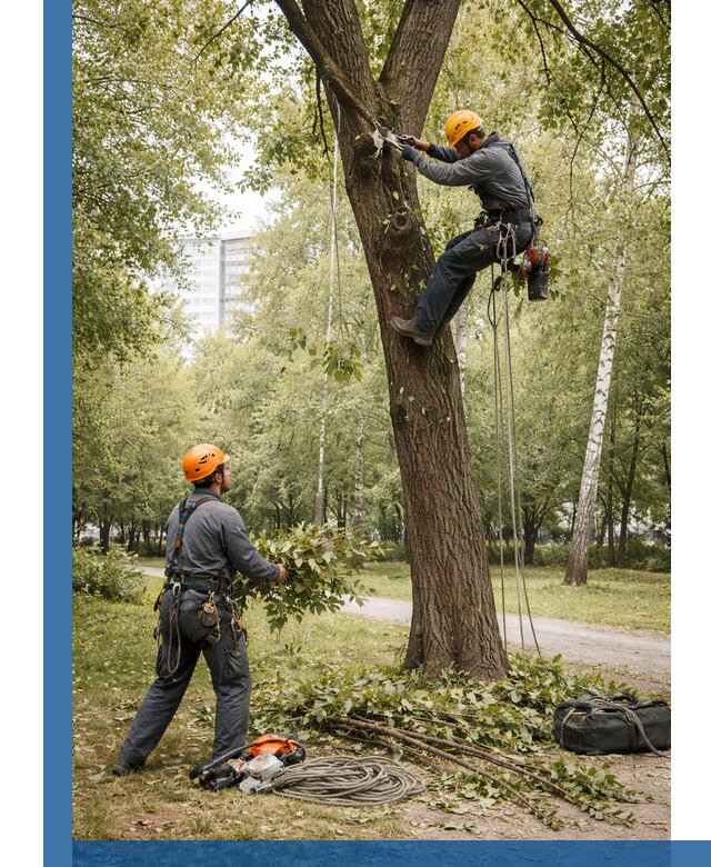 Санитарная обрезка деревьев в Азнакаеве, профессионально и безопасно