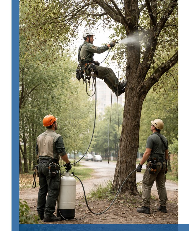 Обработка деревьев от вредителей в Азнакаеве профессиональная защита