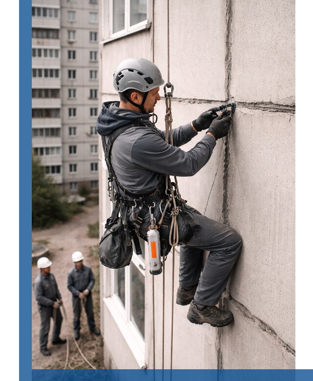 Обследование межпанельных швов и герметизация в Азнакаеве