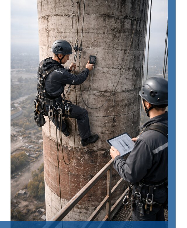 Обследование дымовой трубы в Азнакаеве от 8210 р. | ВЫСОТНИК-Знк
